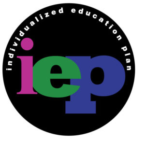 Circle with words individualized education plan (IEP)